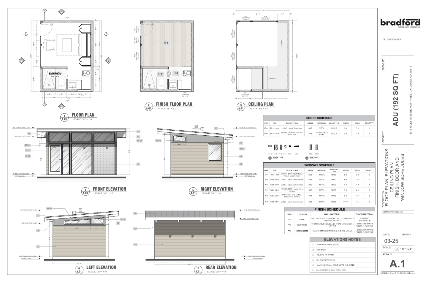 Plans & construction details